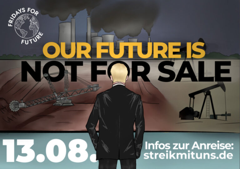 Wir unterstützen den „Zentralen Klimastreik am 13.08.“ in Frankfurt