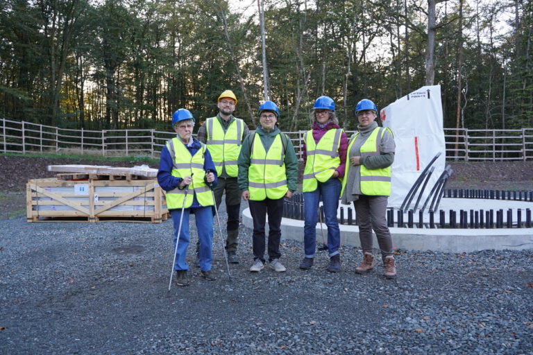 Baustellen-Besuch des neuen Windparks bei Blasbach