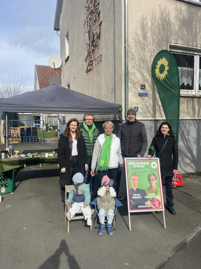 Wahlkampfstand in Münchholzhausen